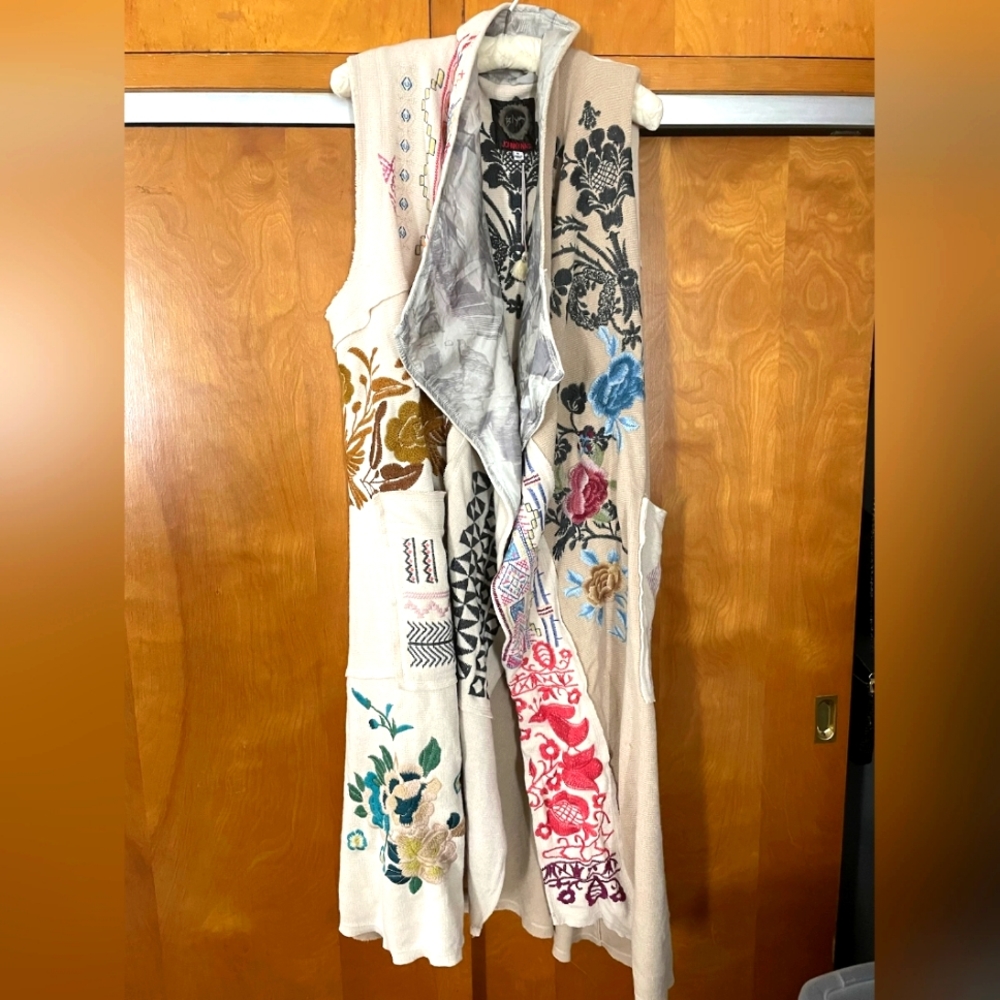 Johnny Was Amylea Vest Size XL